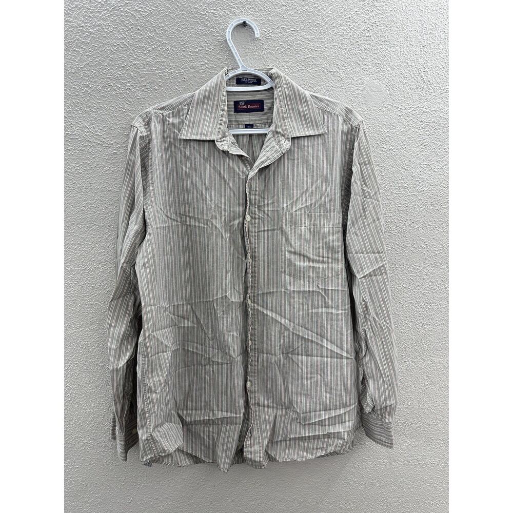 Mens Smith-Forester Striped Long Sleeve Button Up Shirt Size 15.5 / 34